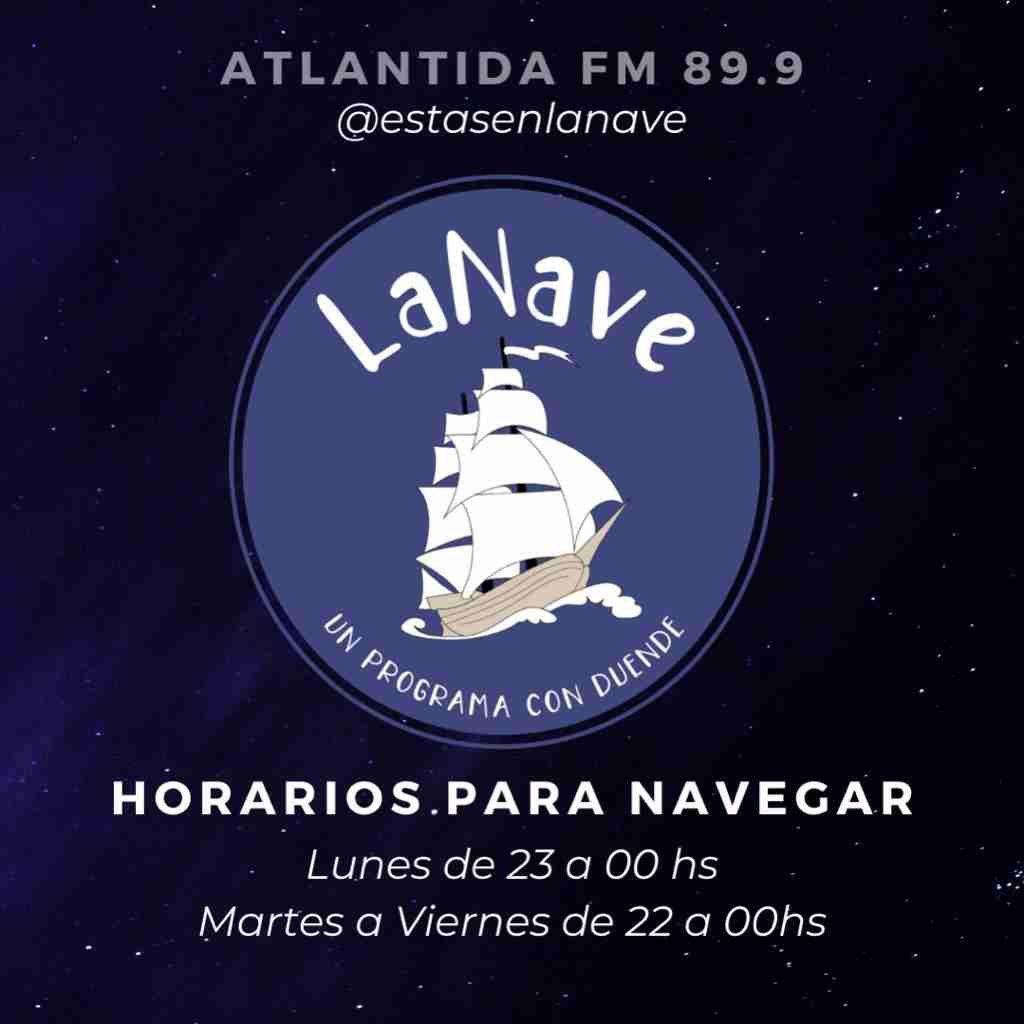 Afiche de La Nave, programa de radio Atlántida FM 89.9