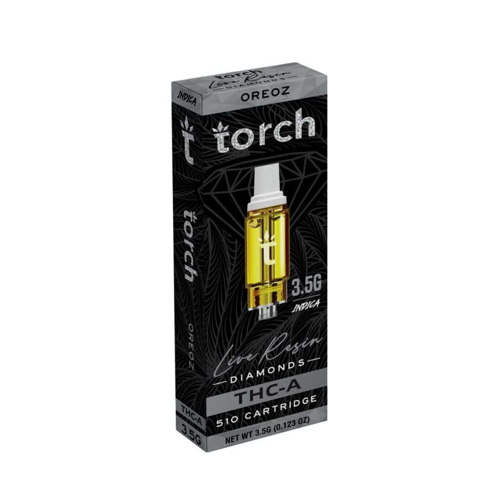 Torch Live Resin Diamonds THCa Cartridge - D8 Super Store Torch Live Resin Diamonds THCa Cartridge - D8 Super Store