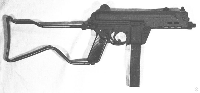 The short (Kurz) version of the Walther MP series of submachineguns. The weapon is an exact duplicate of the MPL version except for a shorter barrel, overall length, and lighter weight. PHOTO CREDIT: Kevin Dockery