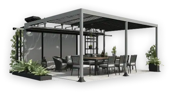 Samostatne stojaca pergola