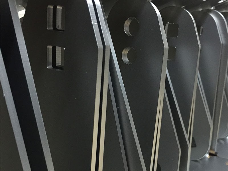 Edelstahlstrahlen - Gabel für Schwerlastrolle gestrahlt