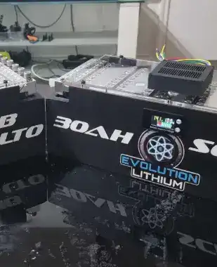 30Ah Evolution Lithium battery packs on table