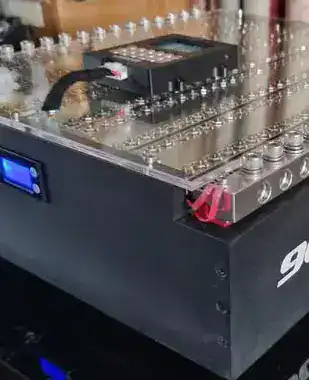 High-capacity lithium battery pack with display panel