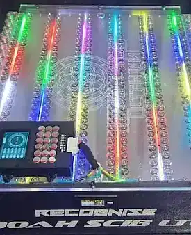Colorful LED light board with control panel