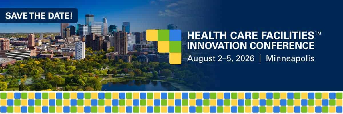 ASHE Health Care Facilities Innovation Conference 2026 for hospital facilities directors and health care engineering professionals in Minneapolis, Minnesota.