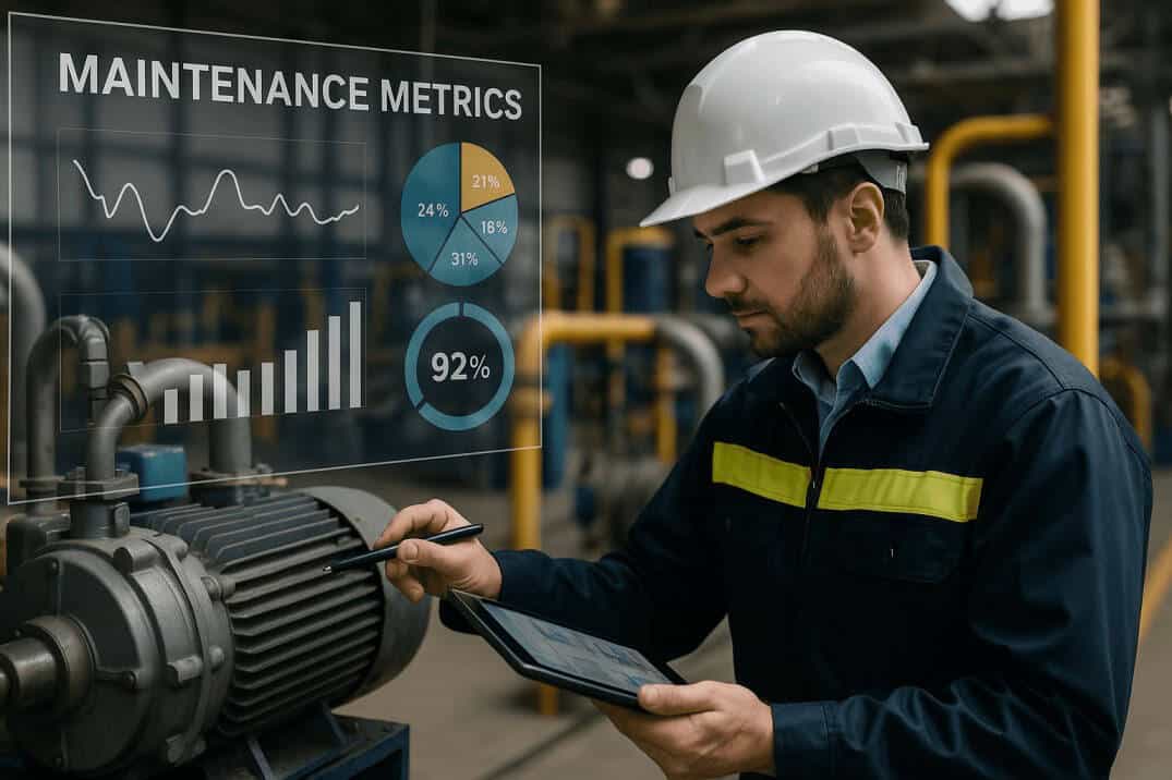 An engineer repairing a machine.