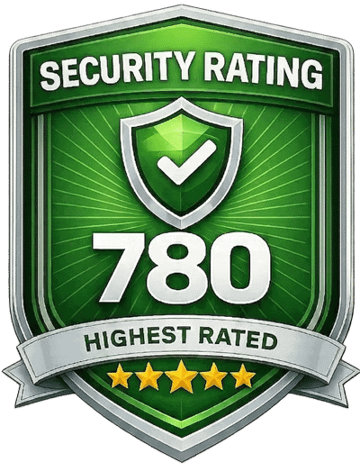 eWorkOrders Security Rating Badge – 780 Highest Rated