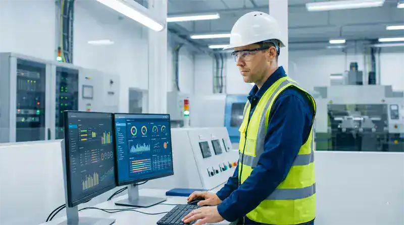 eWorkOrders API integration diagram connecting CMMS to ERP, IoT sensors, accounting software, and building management systems