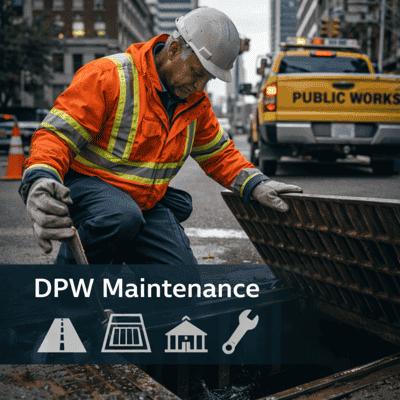 DPW maintenance operations supported by CMMS software