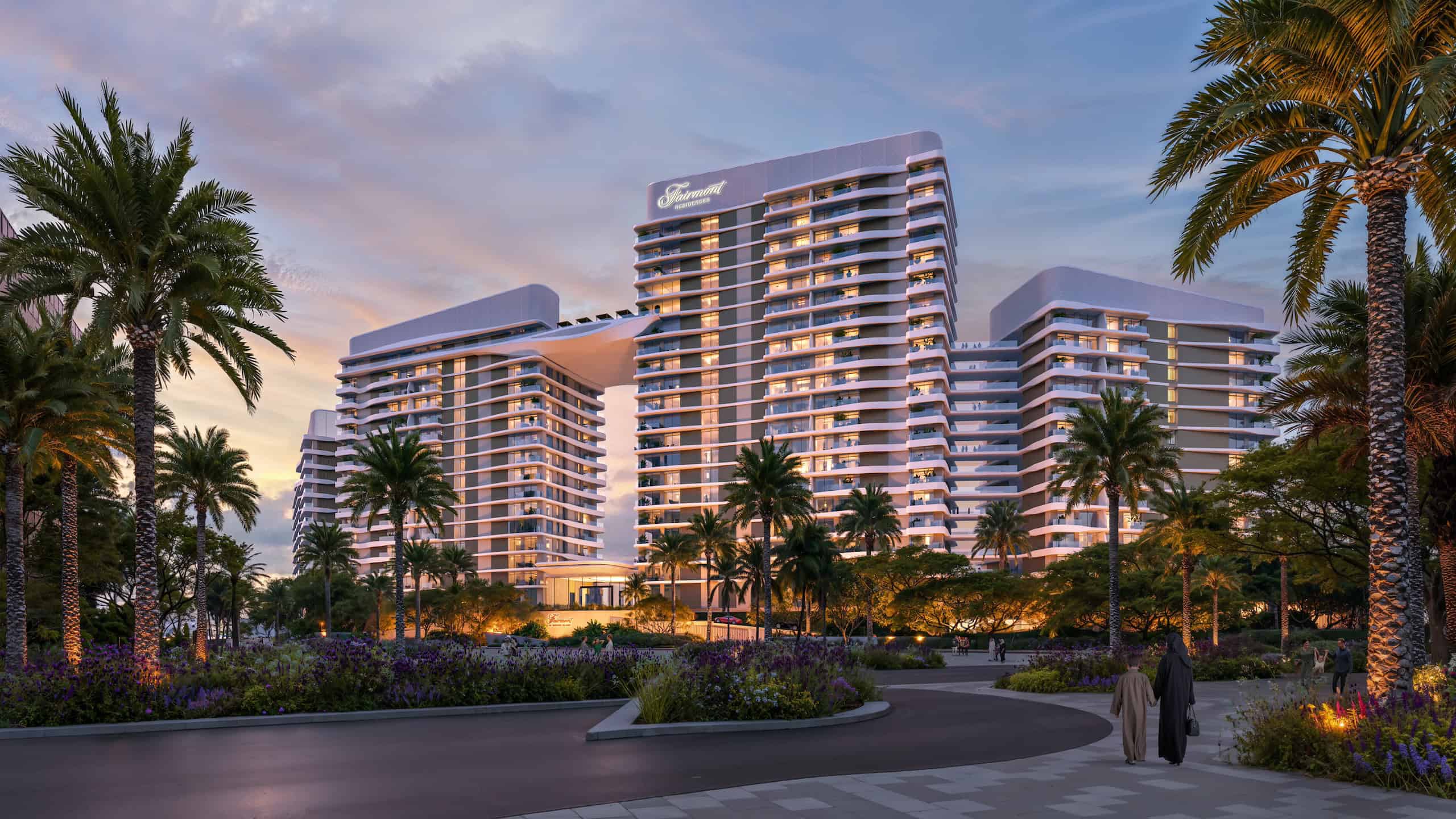 Elegant beachfront setting at Fairmont Residences Al Marjan Island highlighting luxury branded residences and resort-style living in Ras Al Khaimah.