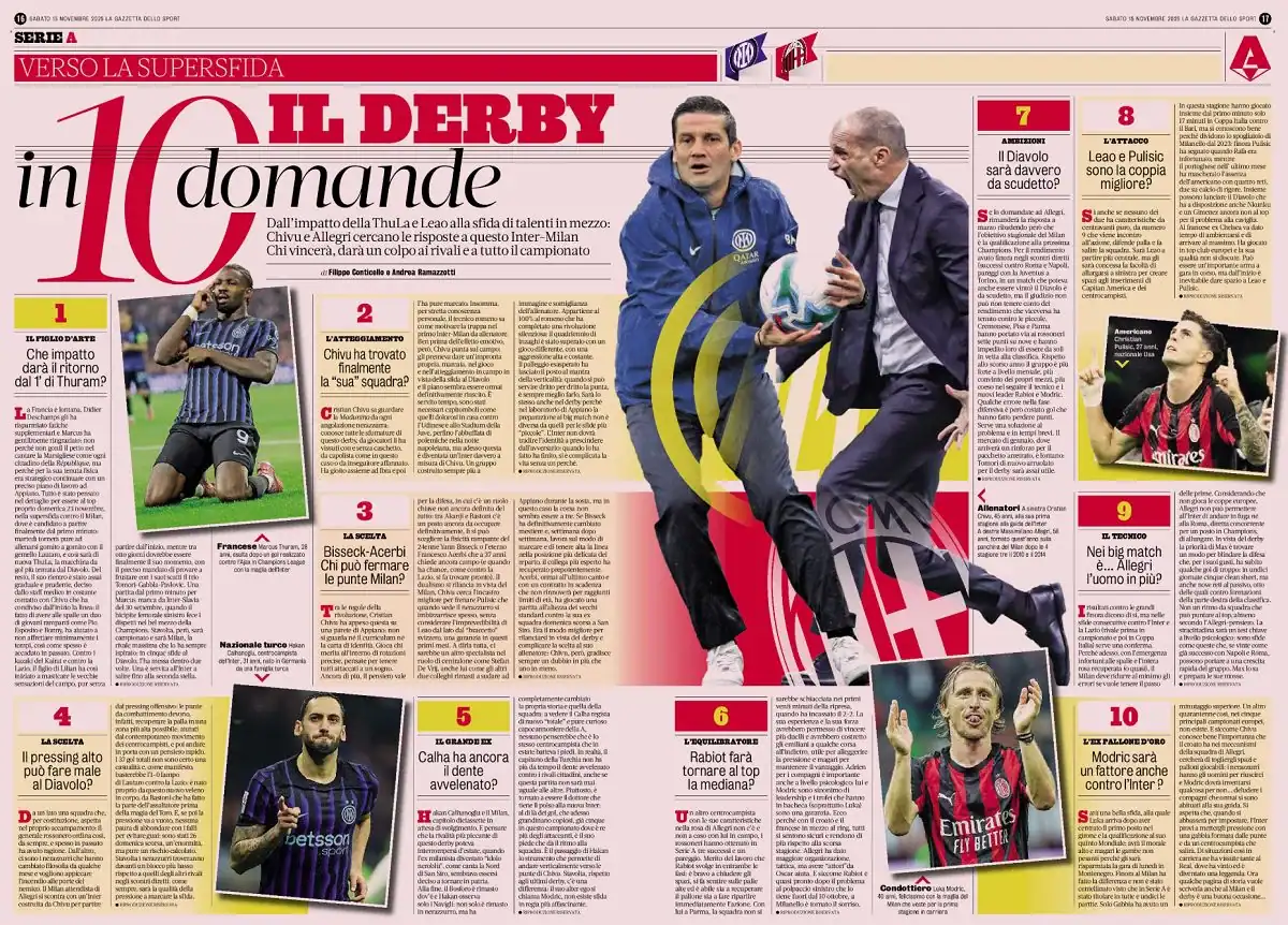GdS Derby of Crazy Ideas: How Amorim and Chivu Are Revolutionizing Milan and Inter Tactically