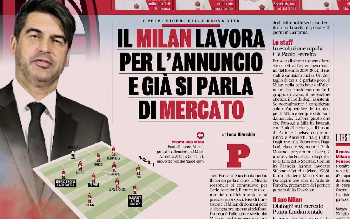 Milan’s Mercato Enters Second Phase: Cardinale and Amorim Focus on Sales to Fund New Signings
