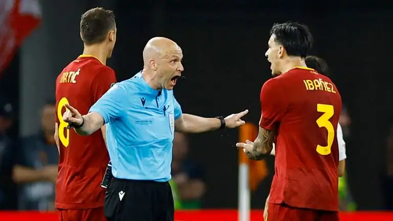 Roma Fans Rejoice as Controversial Referee Anthony Taylor Retires After 2023 Europa League Final Fury