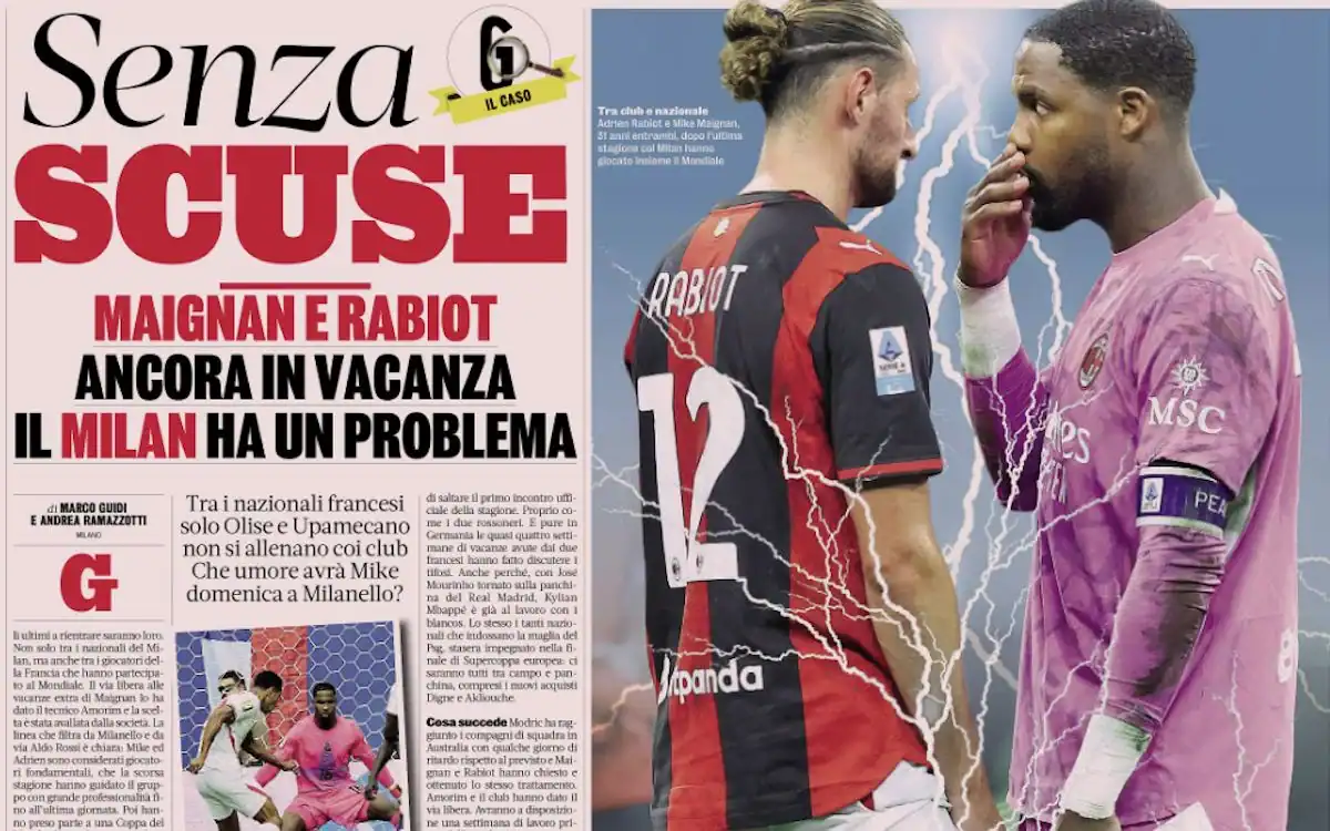 GdS Without excuses Amorim reflecting as Maignan and Rabiot obtain extended vacation
