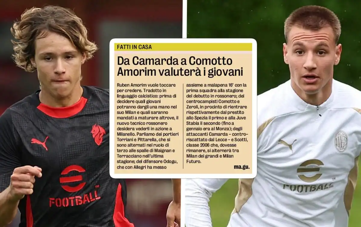 Amorim’s Rotation Leaves Camarda Stranded at Milan: GdS Bottom of the Pecking Order Amorim s Management Raises Difficult Camarda Questions