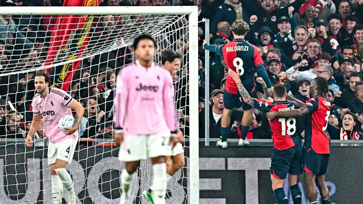 Genoa Stun Juventus 2-0 as Old Lady’s Crisis Deepens at Marassi