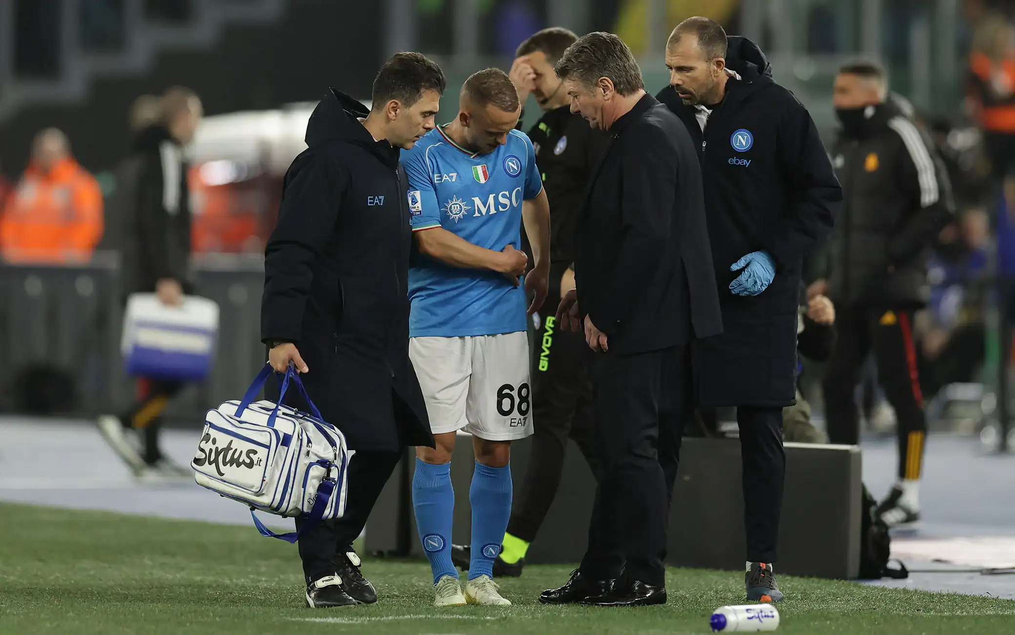 Lobotka Injury: Napoli Star Stretchered Off in Tears After Horror Ankle Twist Against Monza