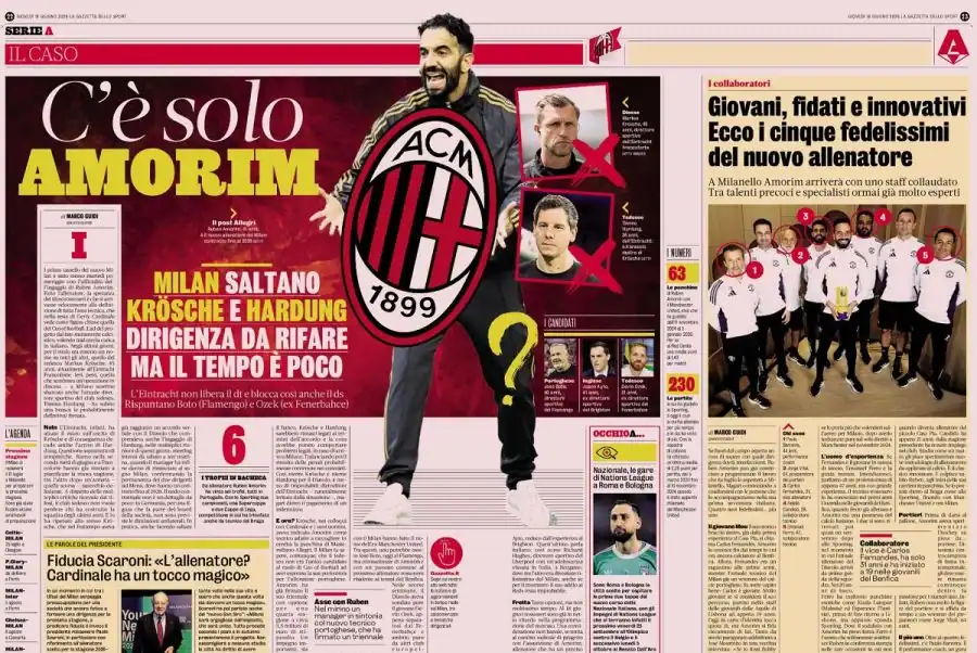 Milan’s Amorim Puzzle: GdS Systems, Roles and Changes Raise Doubts After Bournemouth Debacle