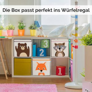 Glückswolke Spielzeugboxen im Kallax von IKEA