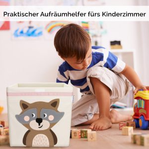 Glückswolke Spielzeugkiste Wanda Waschbär