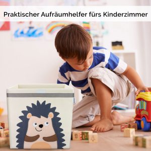 Glückswolke Aufbewahrungsbox Kinder Igel