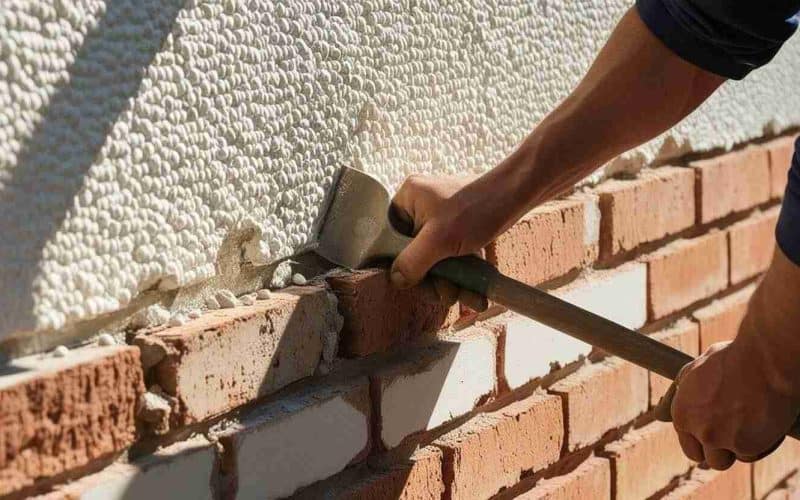 Pebble-dash-render-being-removed-from-a-house-or-wall-1 Pebble-dash-render-being-removed-from-a-house-or-wall-1