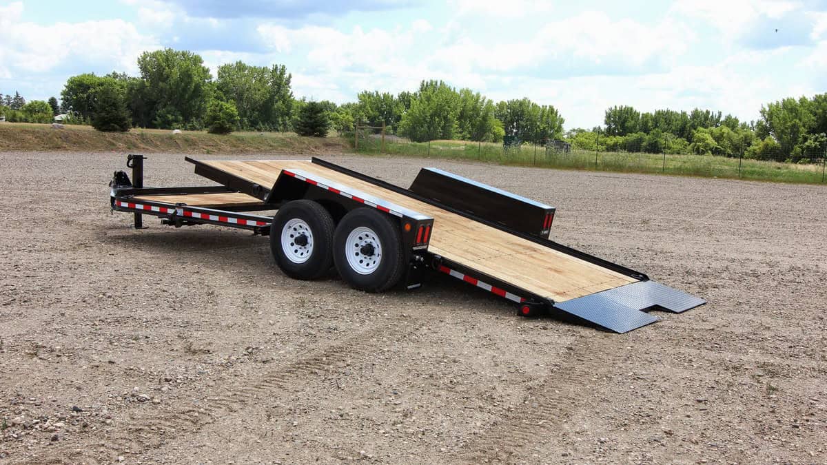 Browse Specs and more for the T-12DT Drop-Deck Tilt Trailer - KC Bobcat