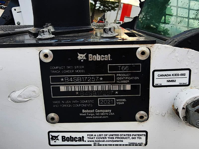 Buy a Used 2021 T66 BOBCAT COMPACT TRACK LOADER - KC Bobcat
