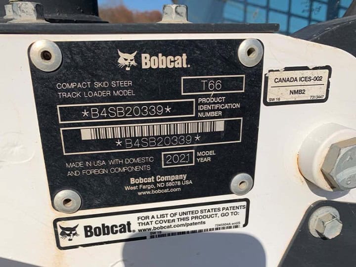 Buy a Used 2021 T66 BOBCAT COMPACT TRACK LOADER - KC Bobcat