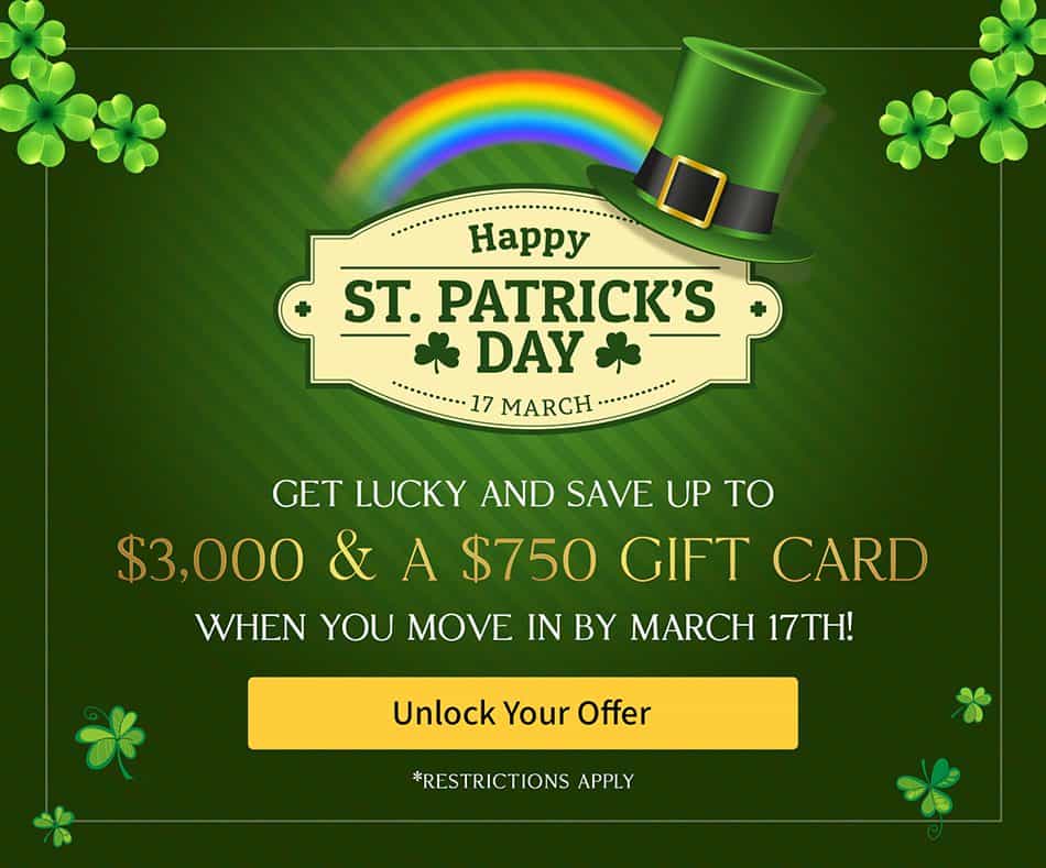 CMD St. Patrics day popup