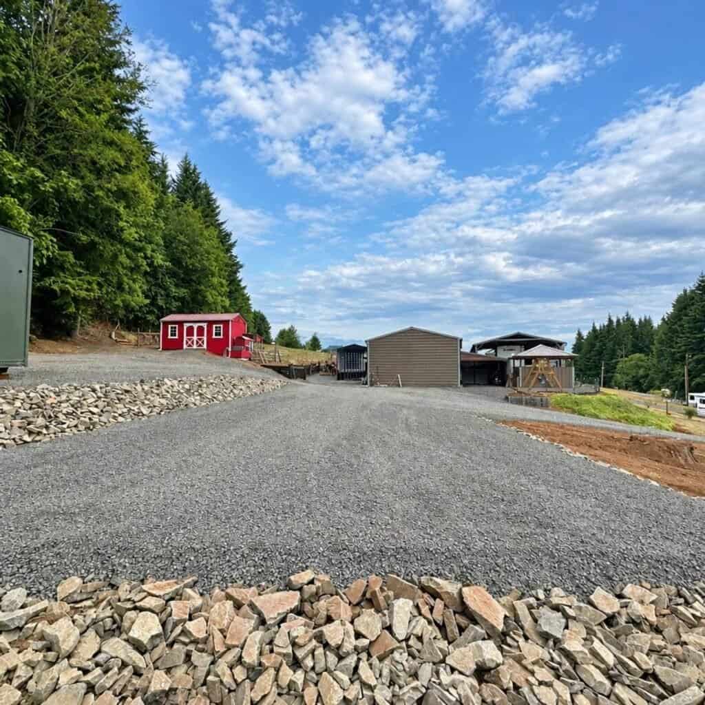 _gravel parking pad (sq)