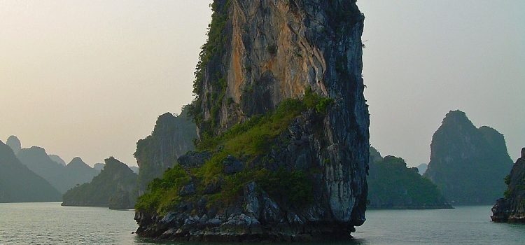Ha Long Bay limestone karst cliff Ha Long Bay boat sailing trip