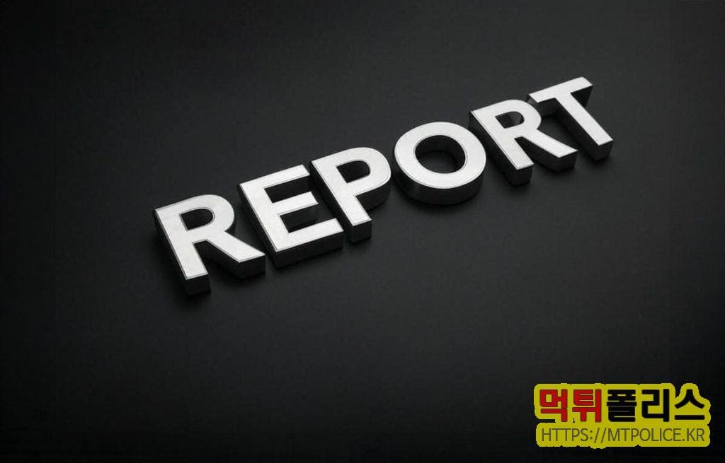 먹튀검증 리포트 일반표지