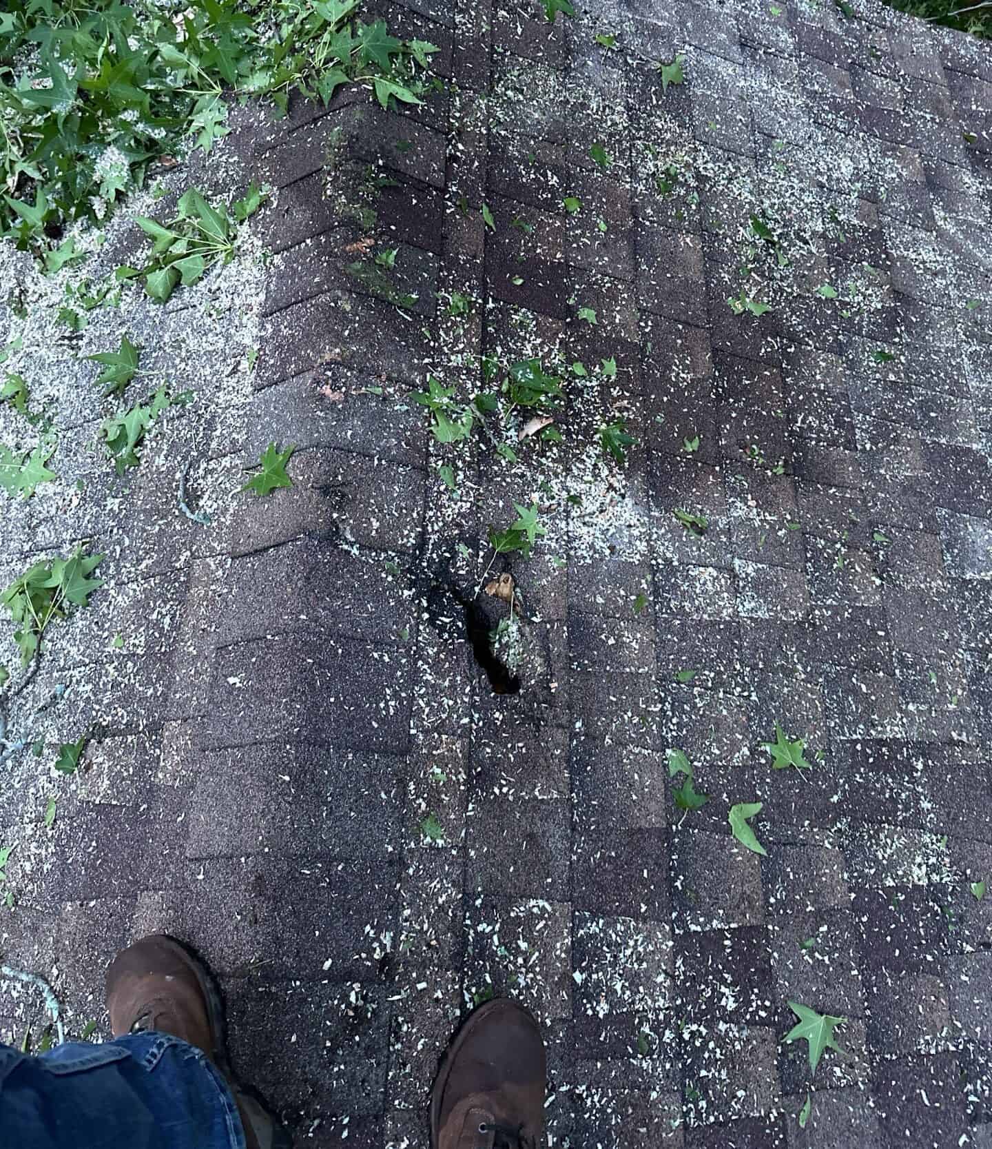 home inspection after hailstorm in aledo tx