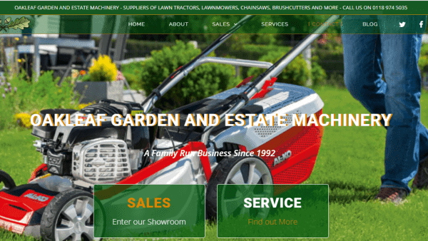 Oakleaf Garden Machinery Welcome to our new website