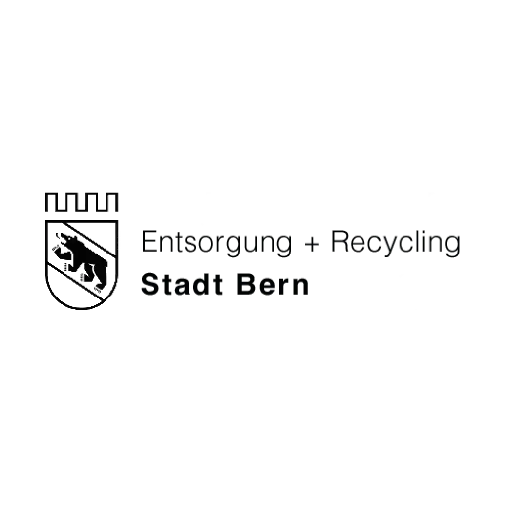 Logo erb, Entsorgung + Recycling Stadt Bern, Referenzen Olivia Anina Brand Studio