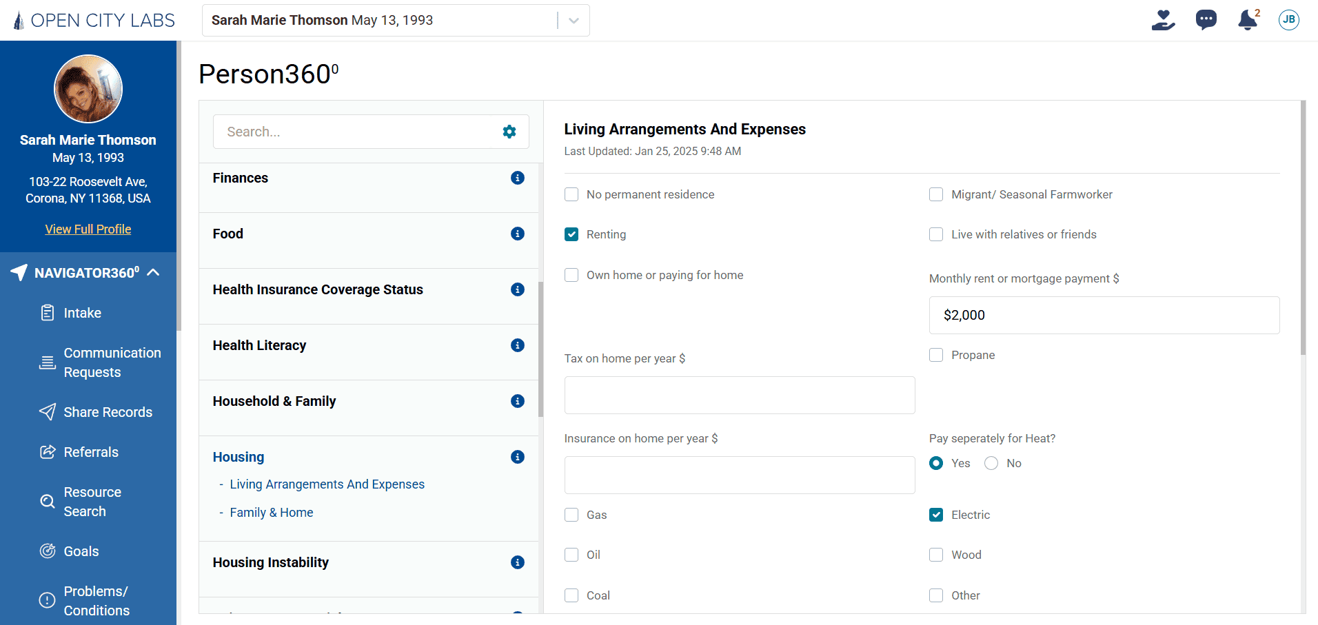 Using assessment data and breaking it into categories and sections