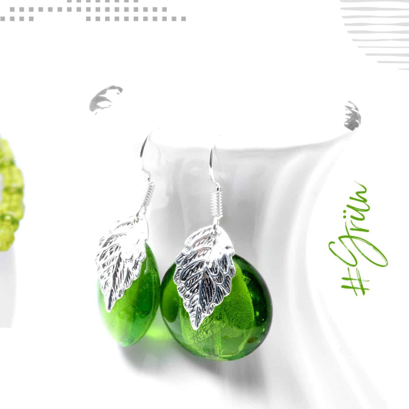Ohrringe Grün