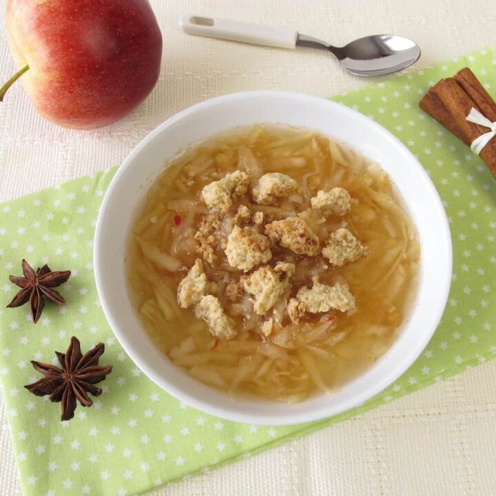 bowl of apple soup recipe