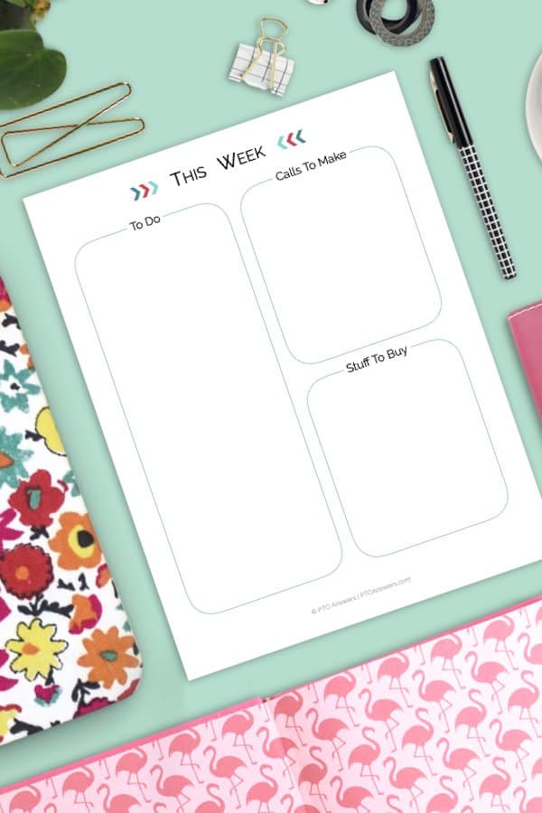 PTA PTO Presidents Planner