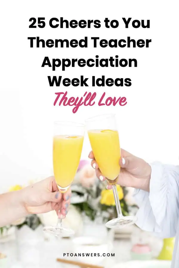 teachers toasting each other during staff appreciation week