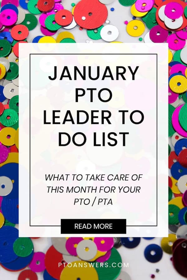colorful sequins on white table with black and white text overlay