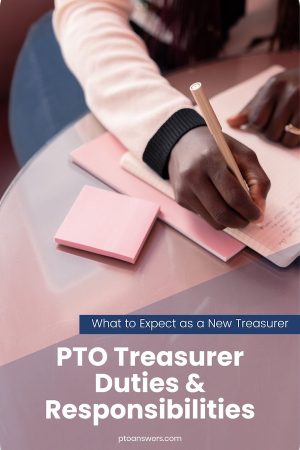 How to be a Good PTO Treasurer: Ultimate Guide 1 woman taking notes at a table
