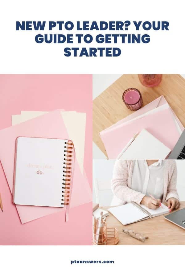 trio of pictures featuring officer supplies and woman taking notes in a notebook