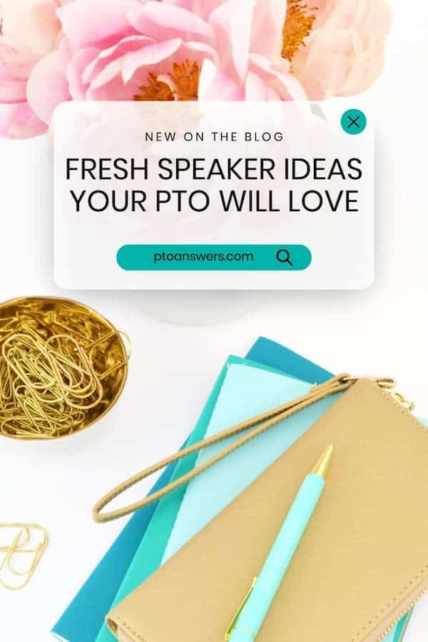 teal pink and gold office supplies on white desk with text overlay box