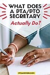 what does a pta/pto secretary actually do?'