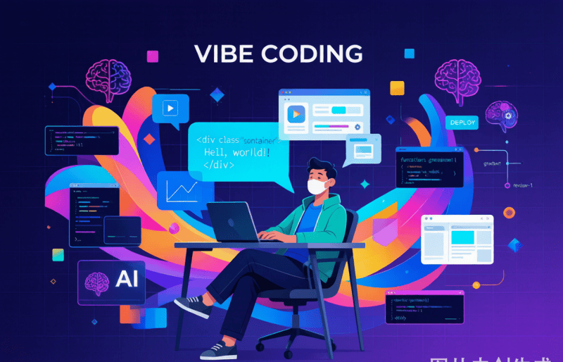 一行代码不会，也能做出能跑的App？Vibe Coding爆火真相：用大白话让AI写完整个项目-圈圈AI