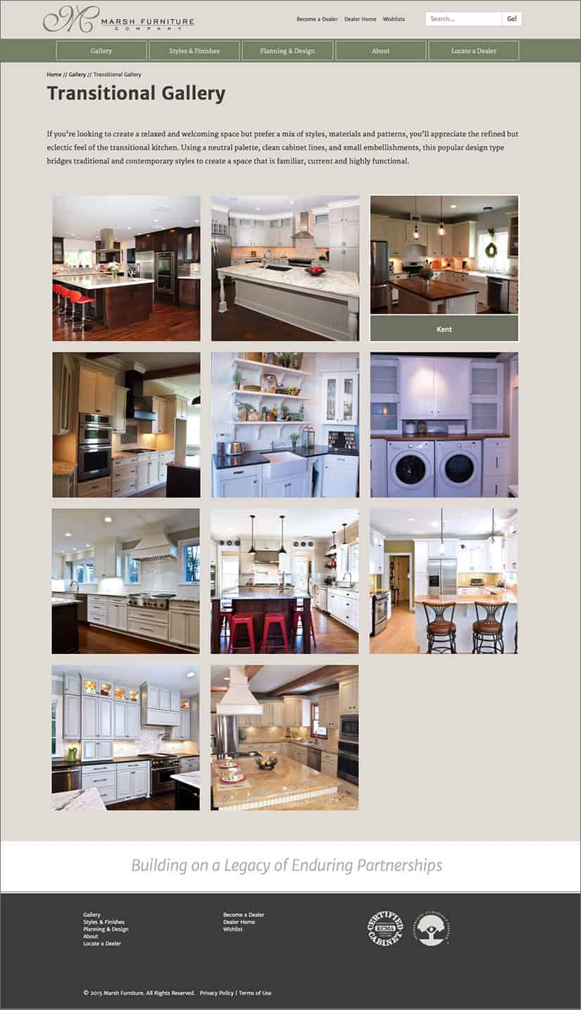 Marsh Furniture Website | Red Letter Marketing |Greensboro
