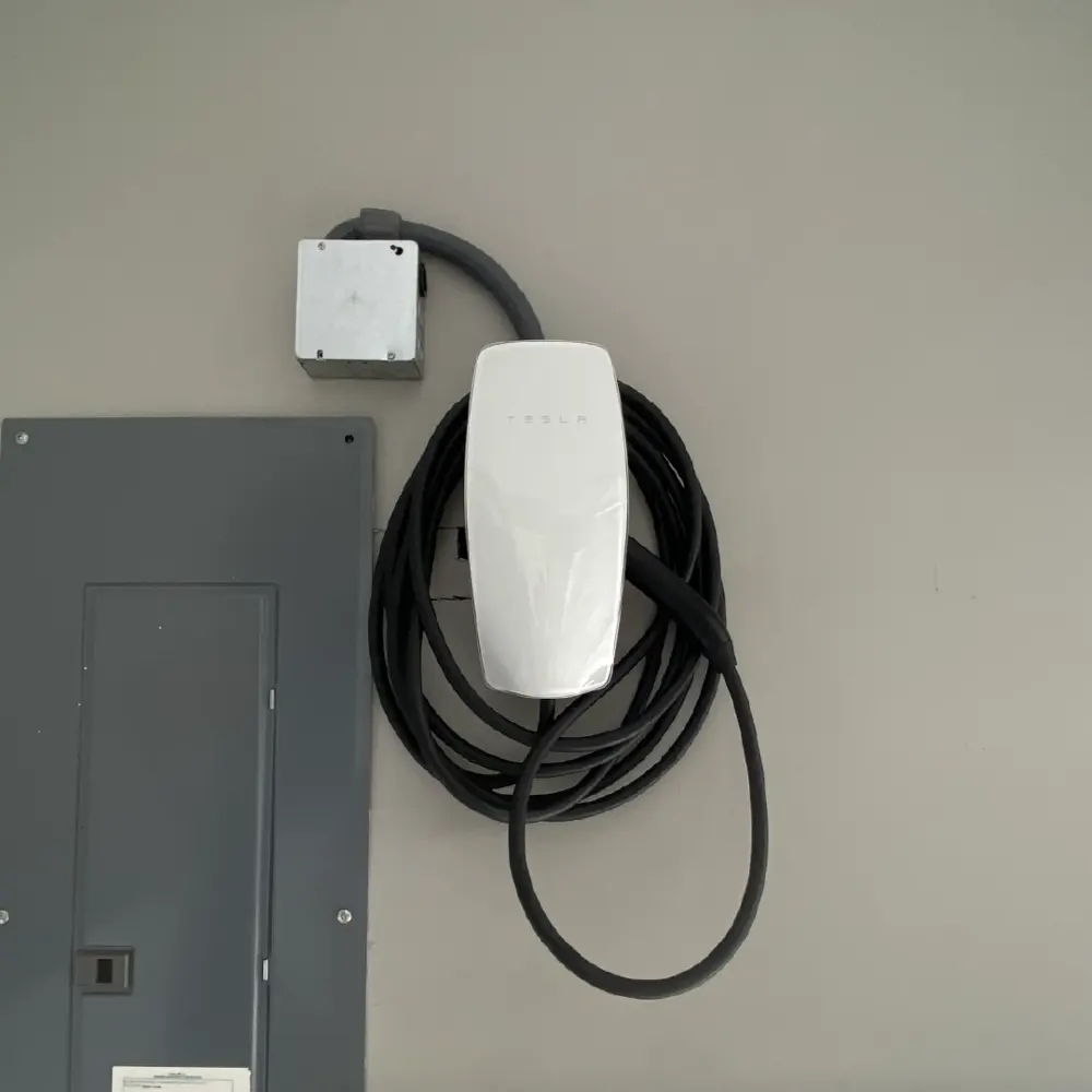 installed ev charger