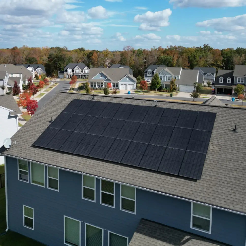 residential home with square array